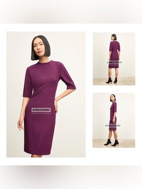 M. M. Lafleur The Farnoosh Plumberry Purple Dress